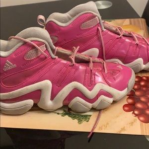 Pink and grey crazy 8